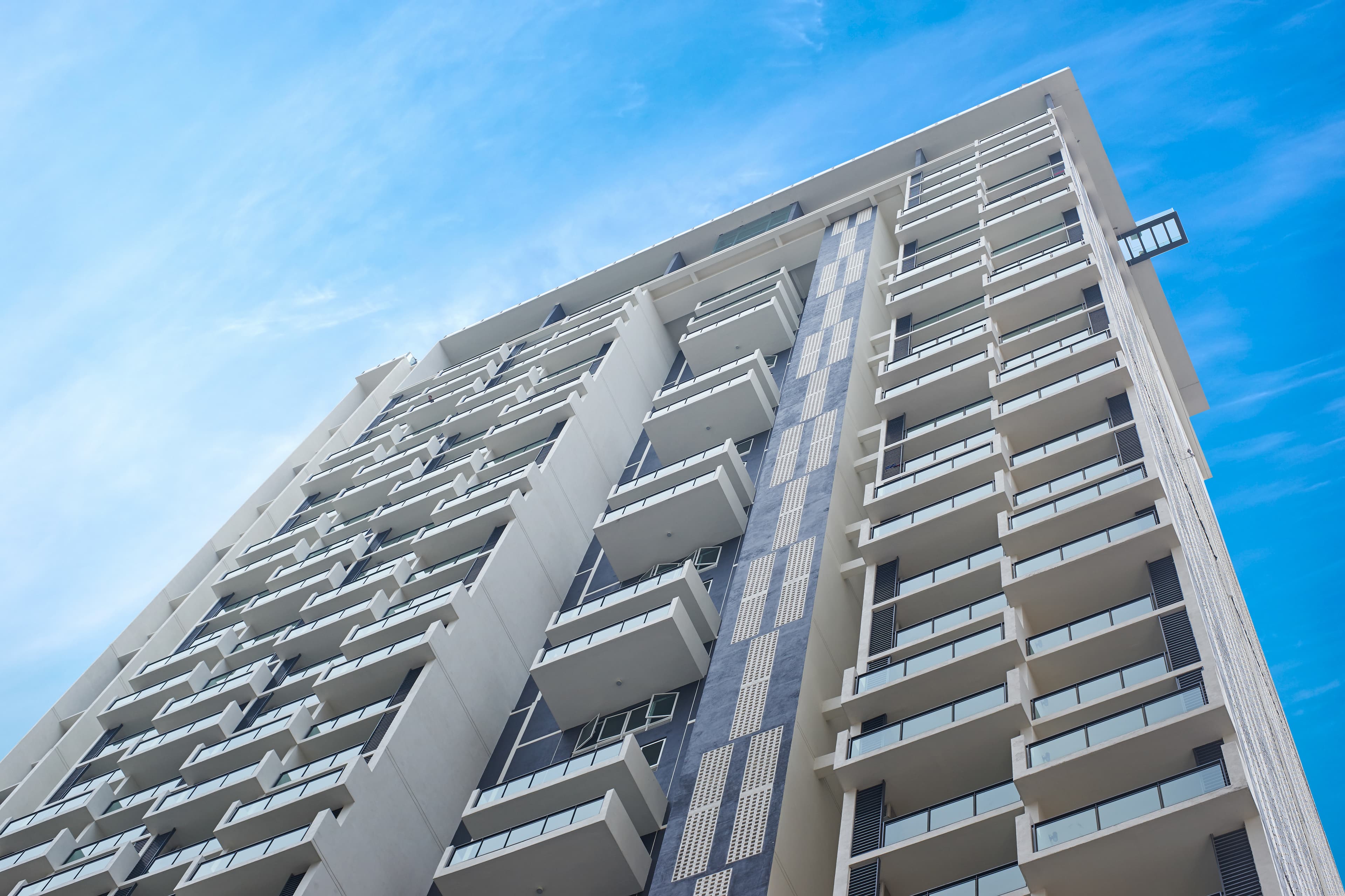 Modern apartment building